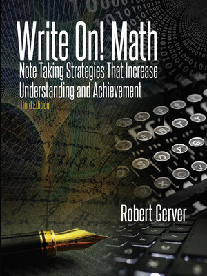 cover image of Write On! Math